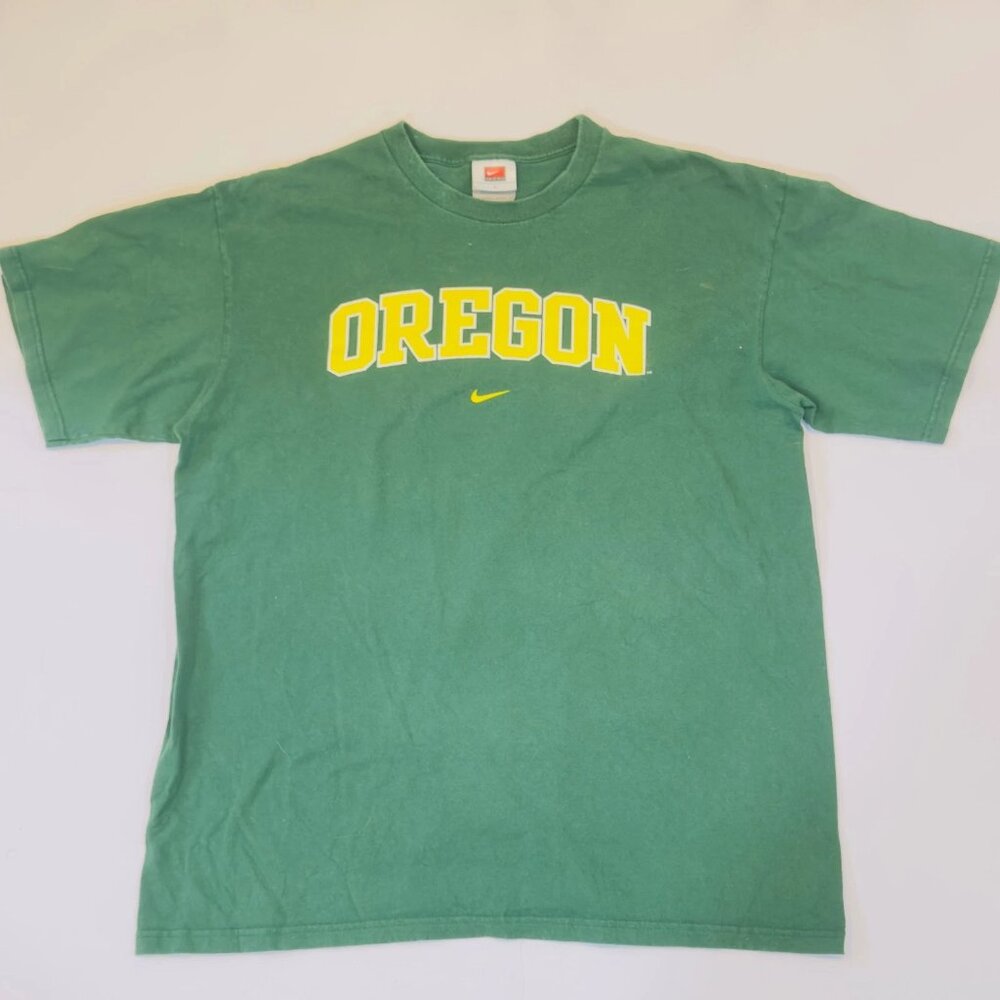 Oregon Ducks Nike Men’s XL Green Vintage 1990 Short Sleeve Shirt Tee